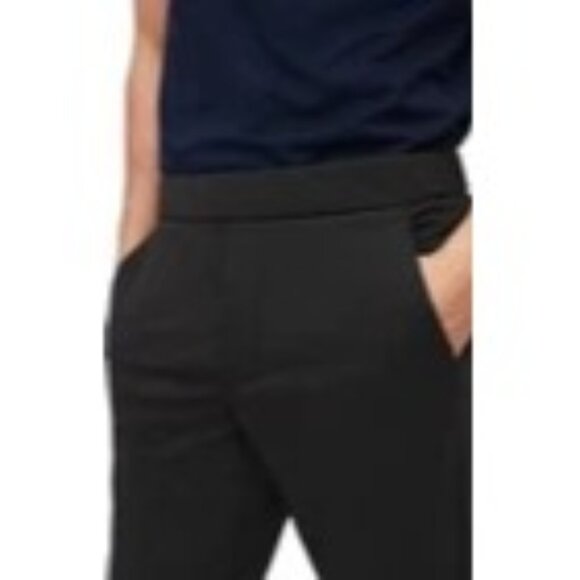 2 Bonobos Men's The Anywhere Pant  Jet Black Tapered Leg Snap Drawstring Size Lg - Picture 4 of 8